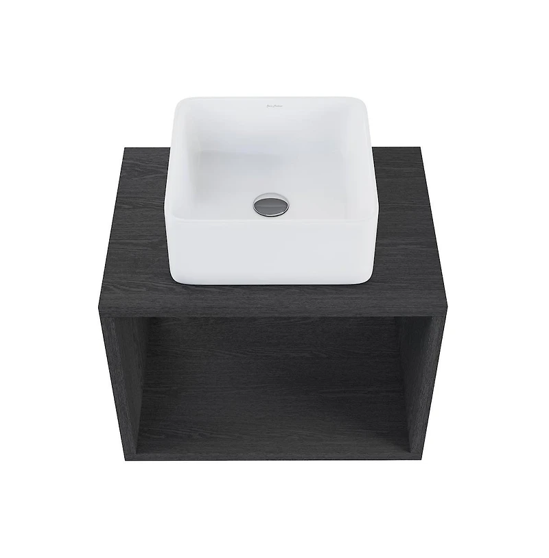 Swiss Madison Concorde 24'' Wall-Hung Vanity In Black
