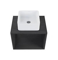 Swiss Madison Concorde 24'' Wall-Hung Vanity In Black