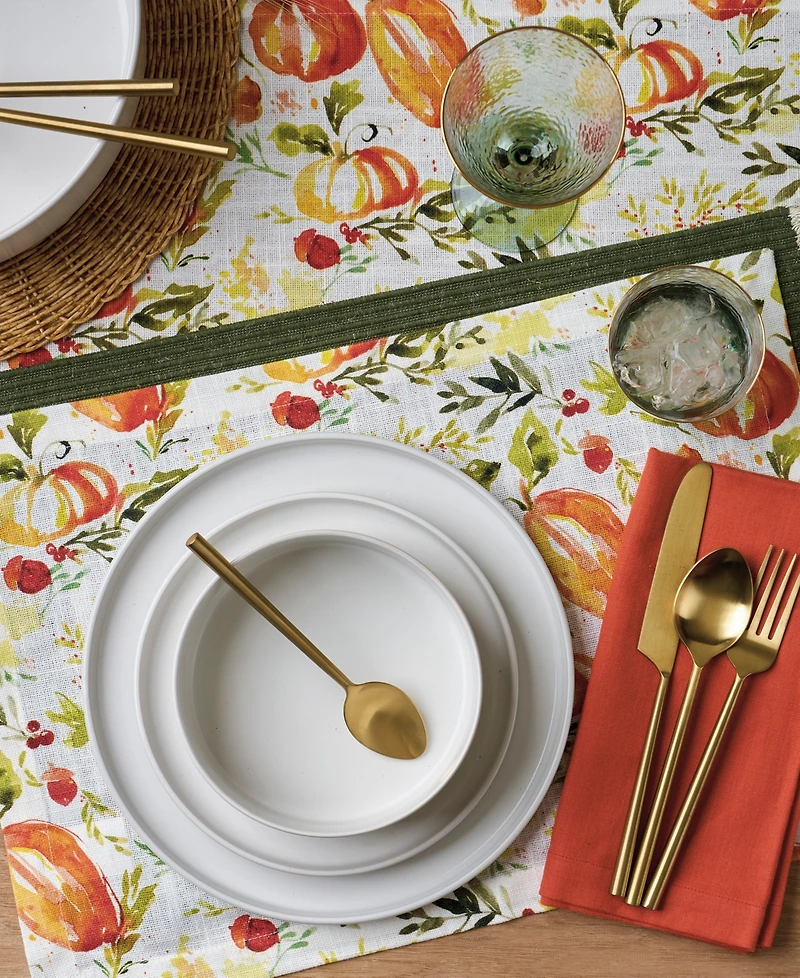 Tableau Pumpkin Vine 72" Table Runner