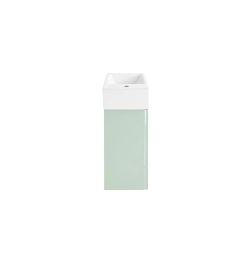 Swiss Madison Colmer 18" Wall-Mounted Bathroom Vanity in Mint