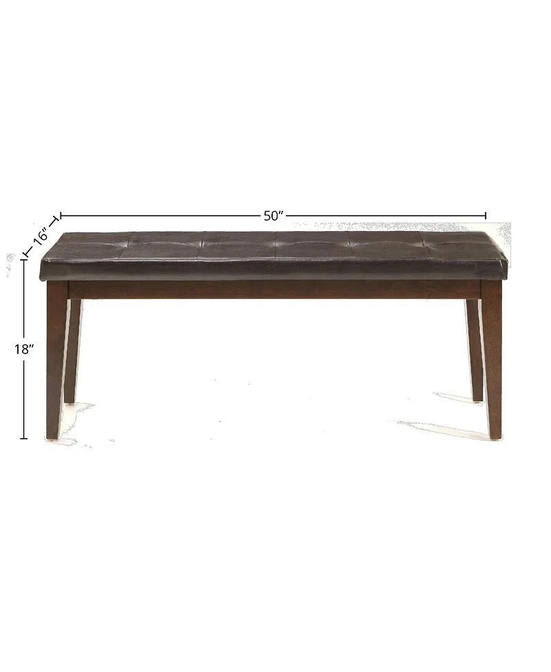 Intercon 50"" Bench w/Cushion in Raisin