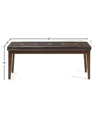 Intercon 50"" Bench w/Cushion in Raisin