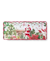 Certified International Santa's Delivery Melamine 2-Piece Appetizer Set