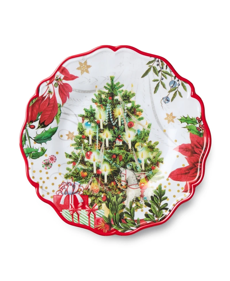 Certified International Santa's Delivery Melamine Salad Plates, Set of 4