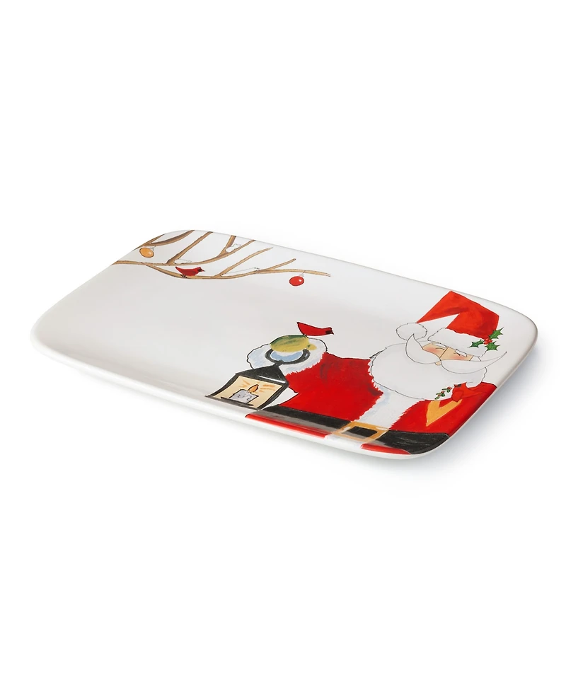 Certified International Santa Delight 14" Rectangular Platter