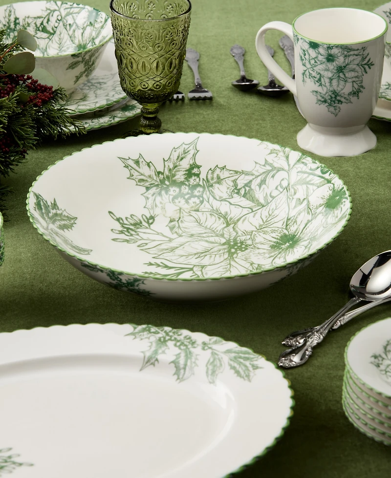 Certified International Winter Evergreen 12" Serving Bowl