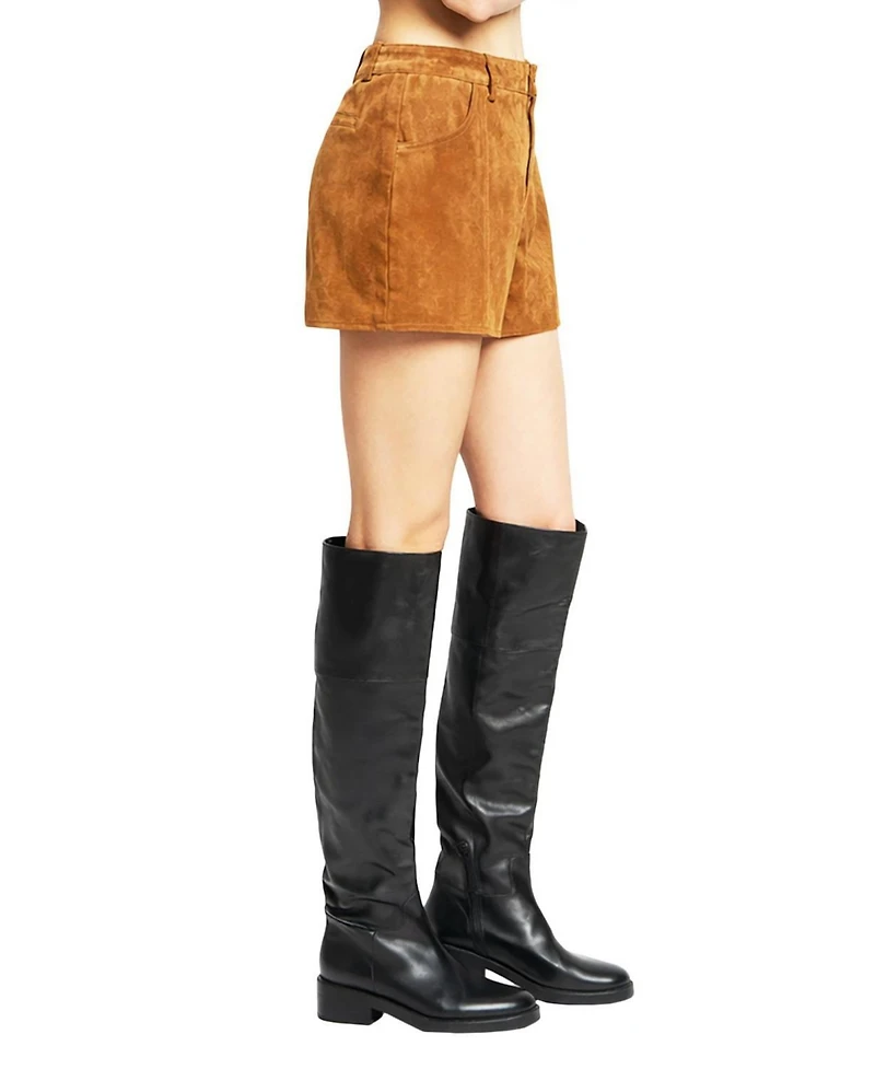 Central Park West Women's Odessa Genuine Suede Short