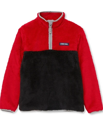 Lands' End Kids Heritage Fleece Quarter Zip Pullover Top