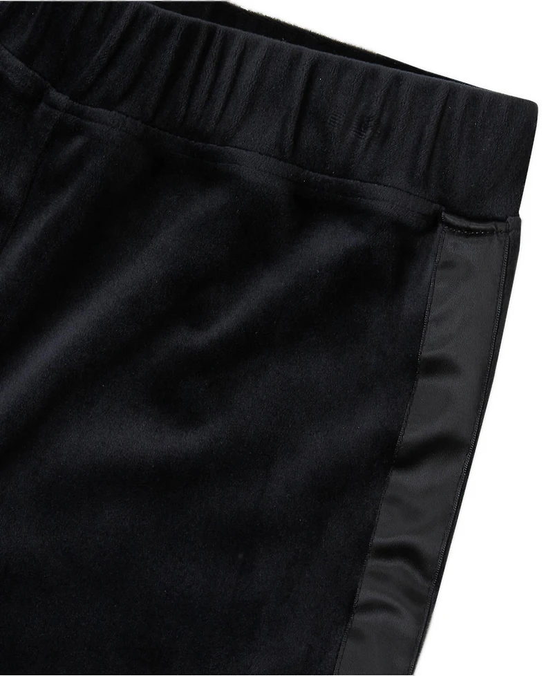 Lands' End Girls Velour Sparkle Jogger Sweatpants