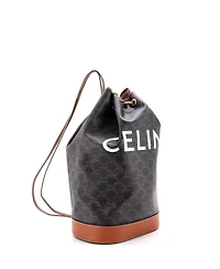 Pre-Owned Celine Medium Sailor Bag Triomphe Coated Canvas