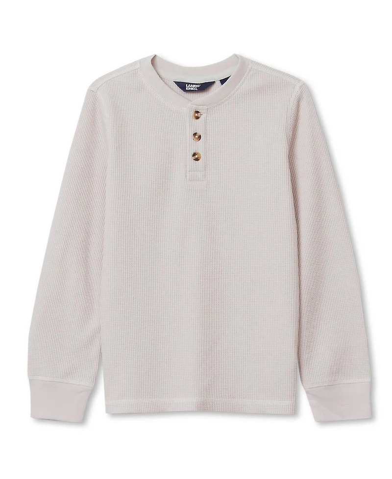 Lands' End Boys Long Sleeve Thermal Henley