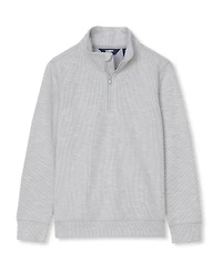 Lands' End Boys Quarter Zip Slub Sweater