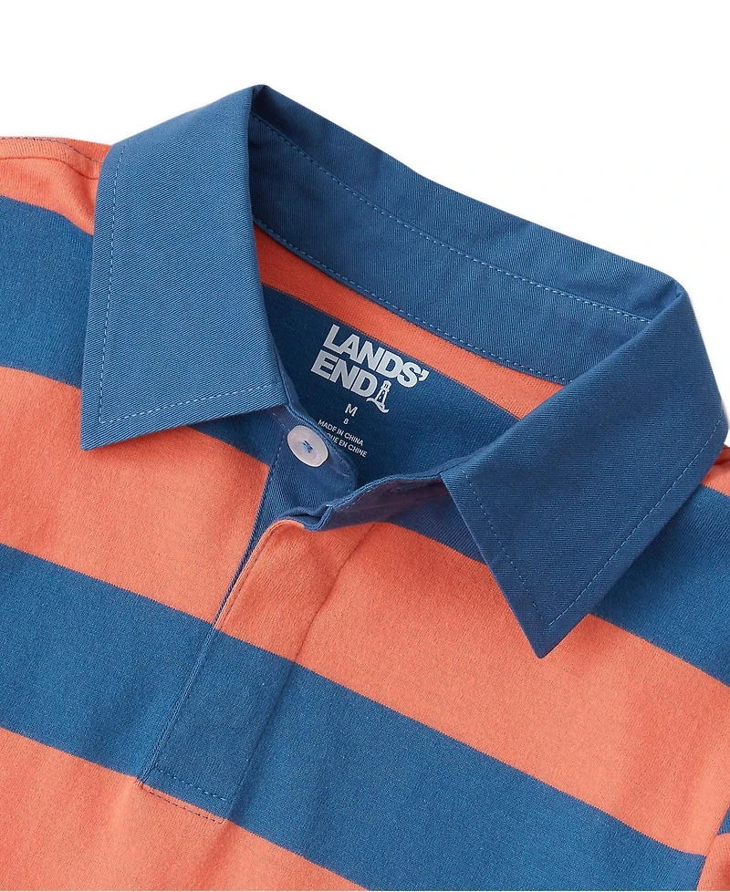 Lands' End Boys Long Sleeve Collared Rugby Shirt