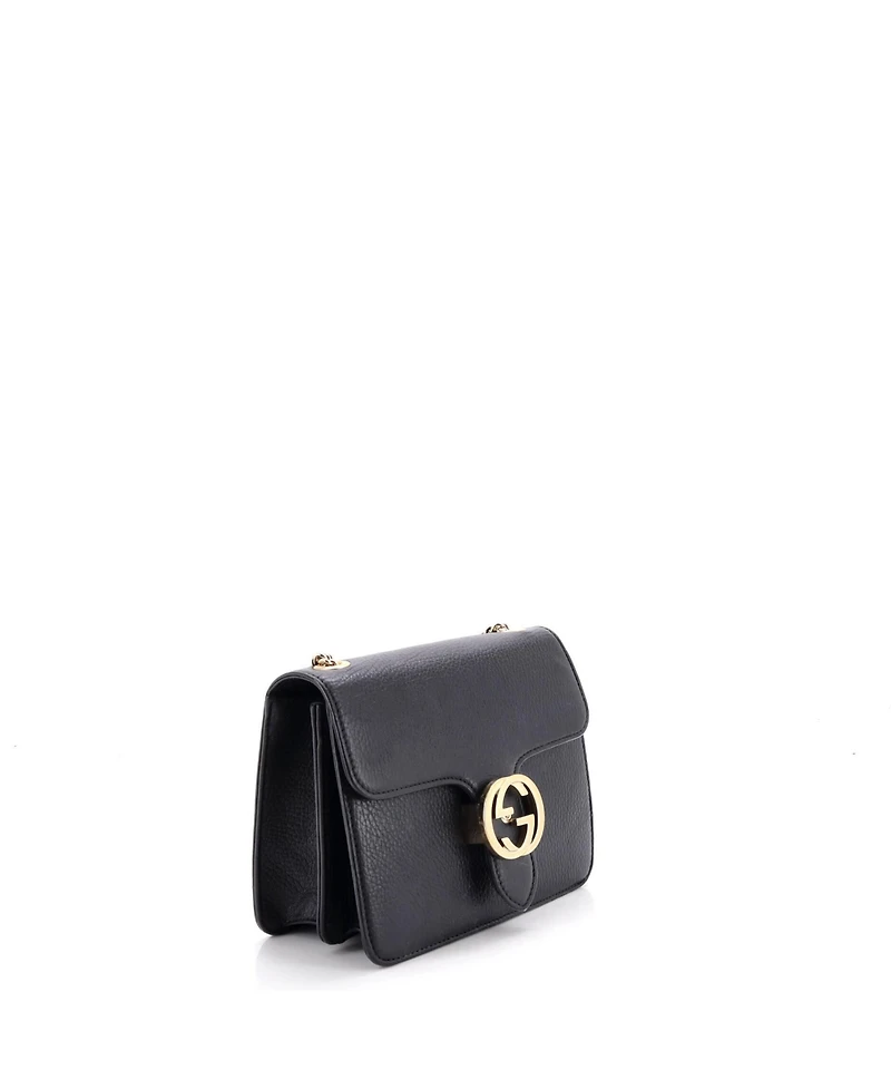 Pre-Owned Gucci Small Interlocking Shoulder Bag Leather