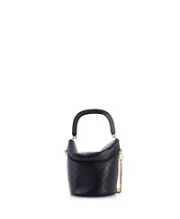 Pre-Owned Saint Laurent Mini Gaby Chain Bucket Bag Quilted Leather