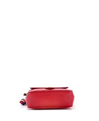 Pre-Owned Gucci Small Gg Marmont Zip Around Camera Bag Matelasse Leather