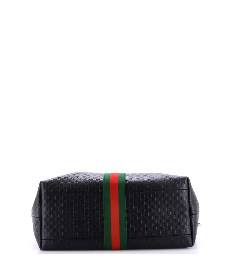 Pre-Owned Gucci Large Giglio Convertible Shopper Tote Guccissima Leather