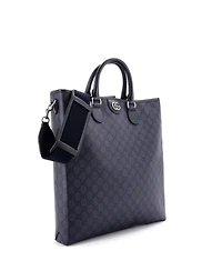 Pre-Owned Gucci Medium Ophidia Convertible Tote Gg Coated Canvas