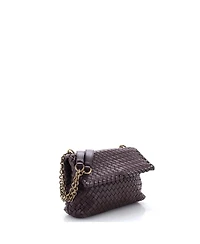 Pre-Owned Bottega Veneta Baby Olimpia Crossbody Bag Intrecciato Nappa