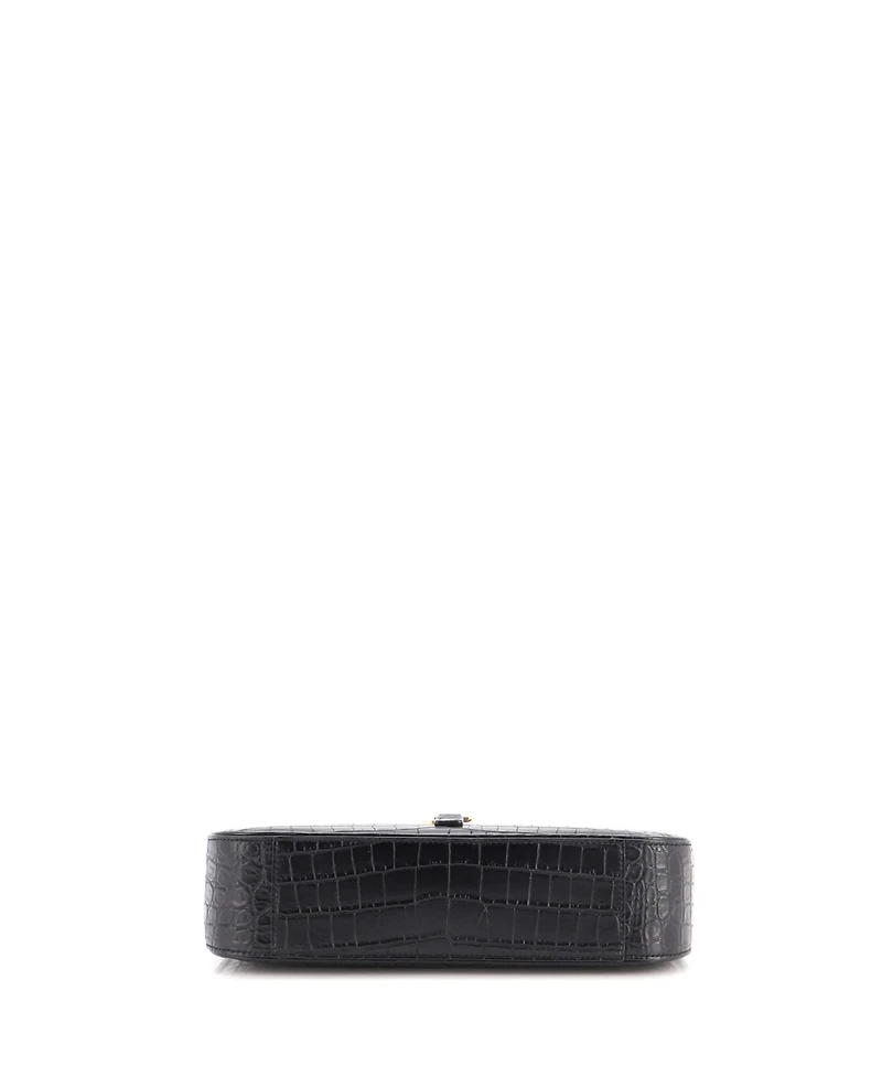 Pre-Owned Saint Laurent Small Le 5 a 7 Hobo Embossed Leather