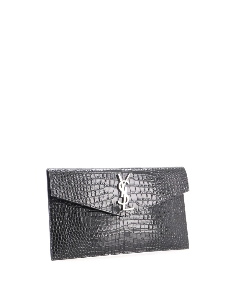 Pre-Owned Saint Laurent Uptown Pouch Embossed Leather