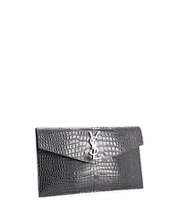 Pre-Owned Saint Laurent Uptown Pouch Embossed Leather
