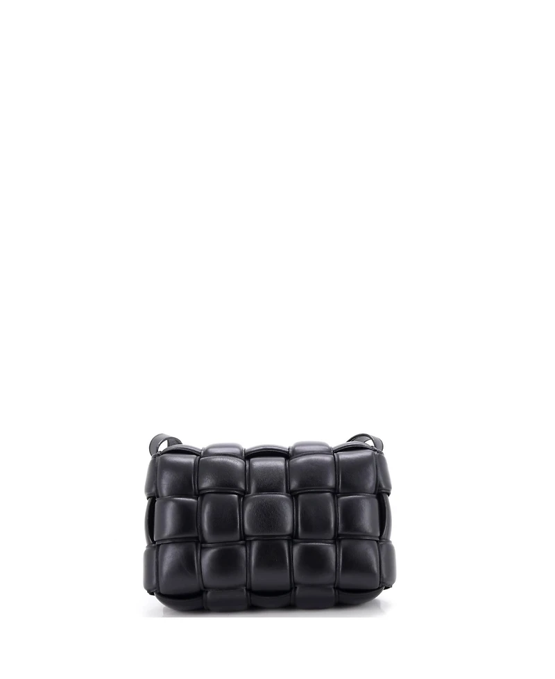 Pre-Owned Bottega Veneta Cassette Crossbody Bag Padded Maxi Intrecciato Leather