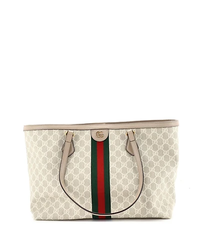 Pre-Owned Gucci Medium Ophidia Shopping Tote Gg Coated Canvas