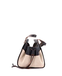 Pre-Owned Loewe Small Hammock Bag Leather and Canvas