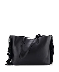 Pre-Owned Saint Laurent Large Fringe Shopper Tote Leather