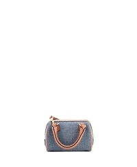 Pre-Owned Celine Mini Cuir Triomphe Boston Bag Denim
