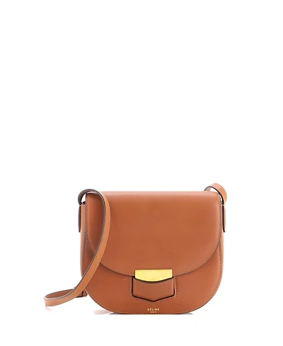 Pre-Owned Celine Small Trotteur Crossbody Bag Calfskin
