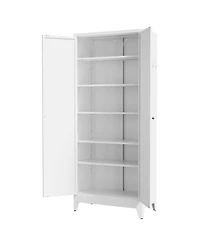 Boyel Living Metal Storage Shelf Heavy Duty 180lb Capacity Organizer Rack Easy Assembly