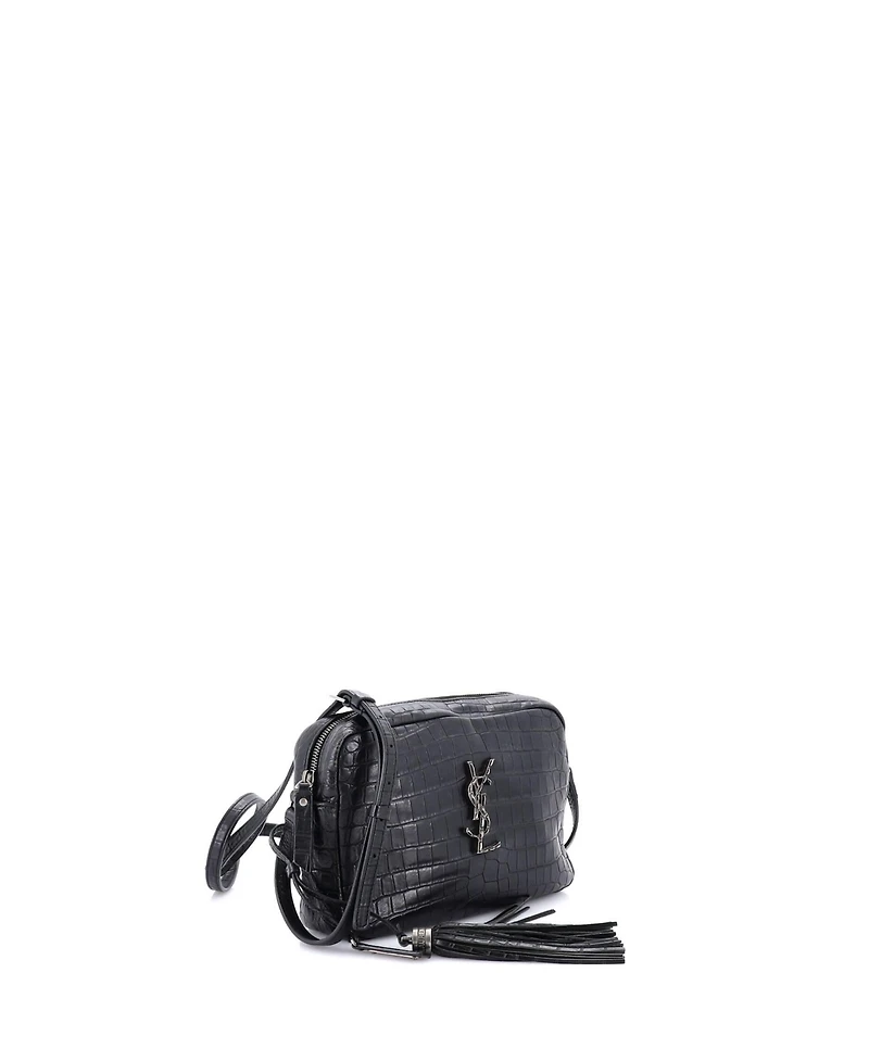 Pre-Owned Saint Laurent Small Lou Camera Bag Embossed Leather