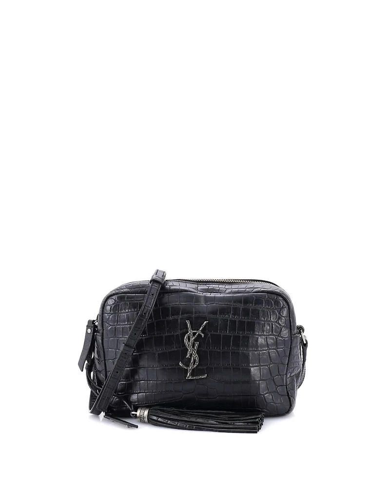Pre-Owned Saint Laurent Small Lou Camera Bag Embossed Leather