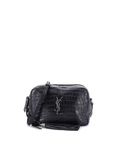 Pre-Owned Saint Laurent Small Lou Camera Bag Embossed Leather