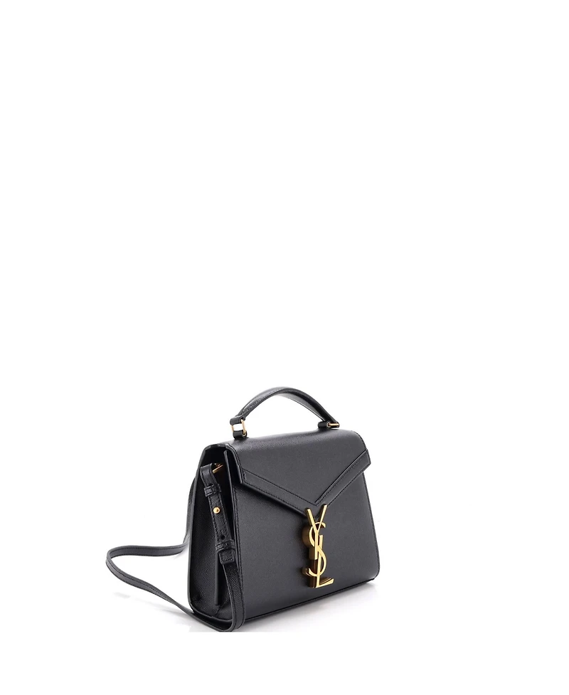 Pre-Owned Saint Laurent Mini Cassandra Top Handle Bag Leather