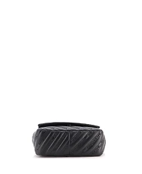 Pre-Owned Balenciaga Small Bb Chain Round Shoulder Bag Embossed Leather