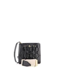 Pre-Owned Gucci Mini Gg Top Handle Tote Gg Matelasse Leather