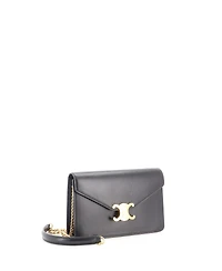 Pre-Owned Celine Margo Triomphe Wallet on Chain Leather