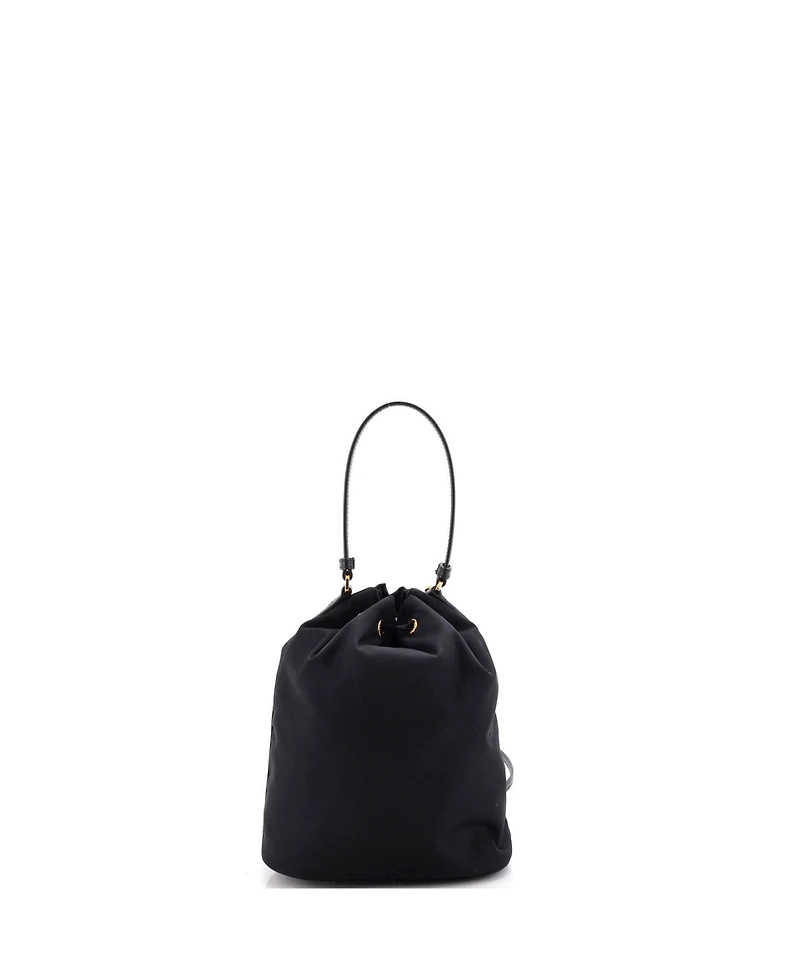 Pre-Owned Prada Small Drawstring Bucket Bag Tessuto