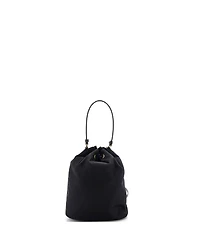 Pre-Owned Prada Small Drawstring Bucket Bag Tessuto