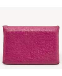 Pre-Owned HERMES Cyclamen Chevre Mysore Leather Calvi Card Holder