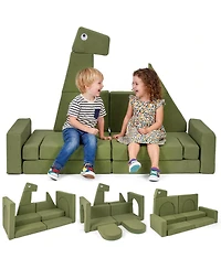 Slickblue -Piece Modular Kids Play Sofa for Creative Building and Indoor Play