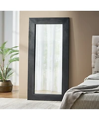 Busdays Handcrafted Rustic Mango Wood Floor Mirror 32x64 Inch Standing Mirror No Assembly Required