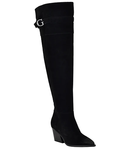 Guess Women's Wilton Suede Over-The-Knee Slouch Boots