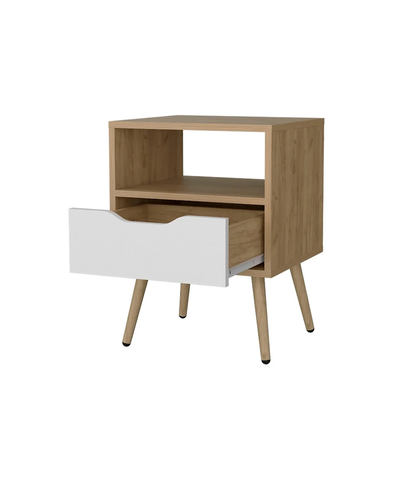 Fm Furniture Prescott Valley Nightstand with Open Storage