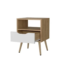 Fm Furniture Prescott Valley Nightstand with Open Storage