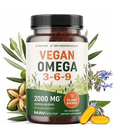 Mav Nutrition Omega 3,6,9 Softgels, 60 Count
