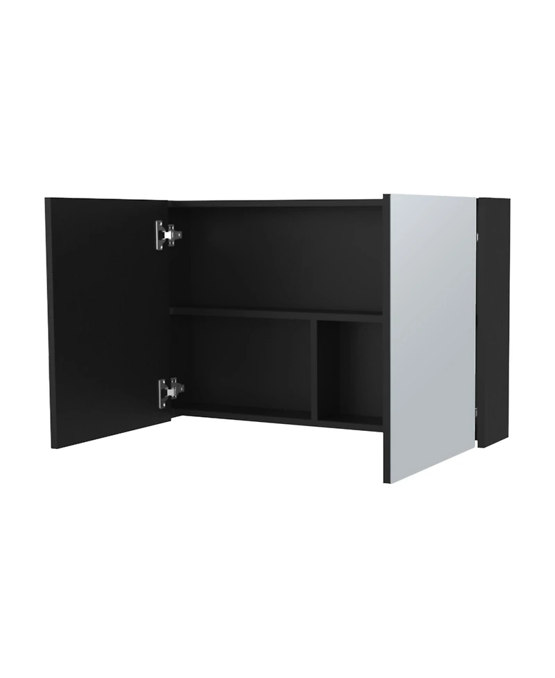 Fm Furniture McNary medicine cabinet with included mirrors and 2 doors